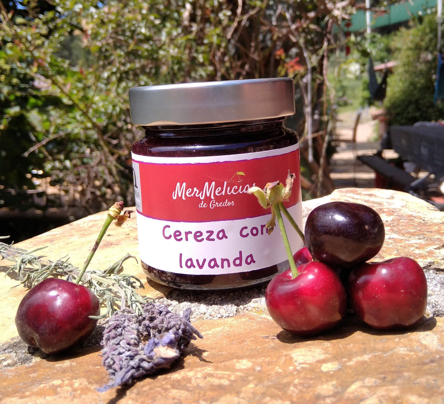Mermelada de Cereza con Lavanda | Mermelicias de Gredos 230 g