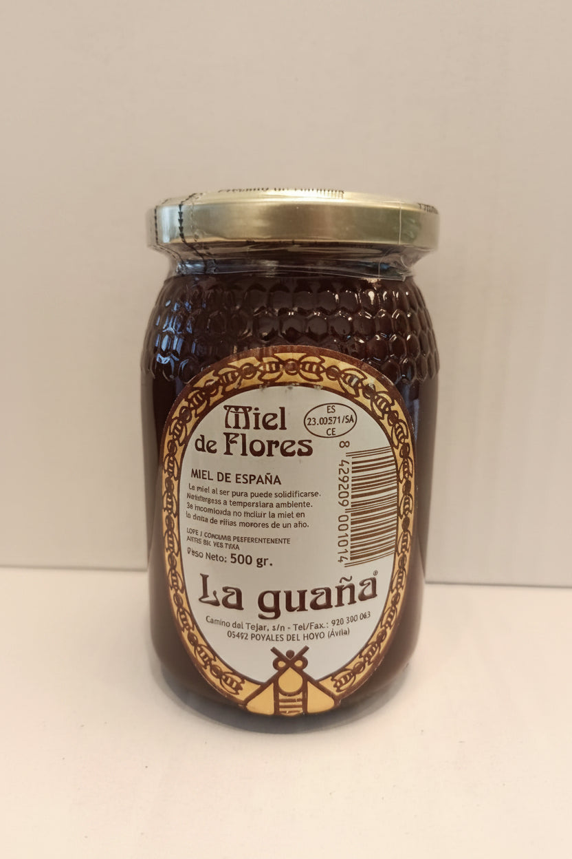 Bote miel de Poyales del Hoyo La guaña medio kilo