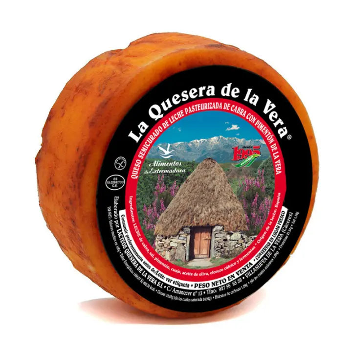 Queso de cabra semicurado con pimentón La Quesera de la Vera