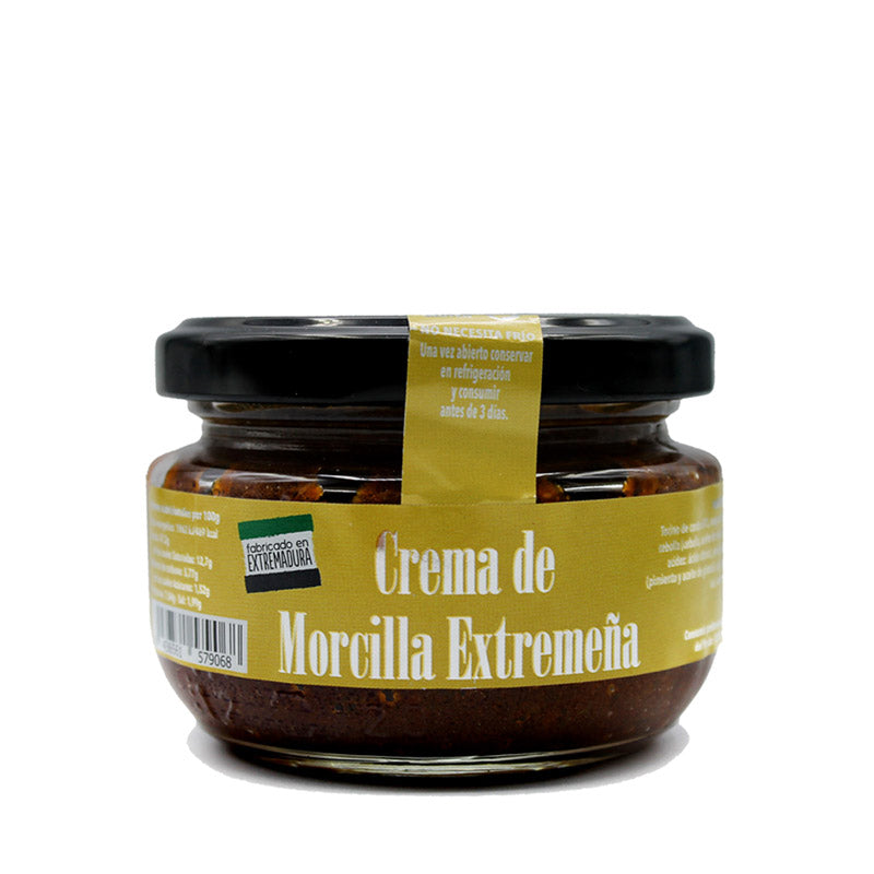 Crema de Morcilla Extremeña La Patería de la Vera 110 g, alimento gourmet para untar en El Abuelo Pipo Gredos.