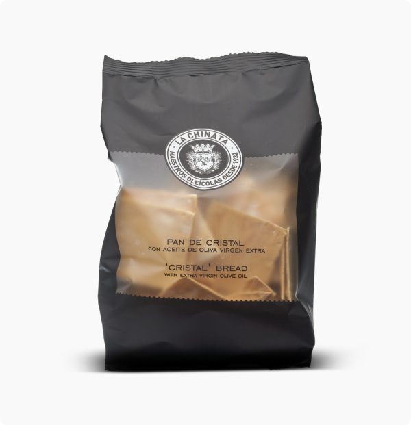 Pan de Cristal con AOVE La Chinata para tienda gourmet El Abuelo Pipo