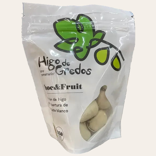 Higo de Gredos con chocolate blanco