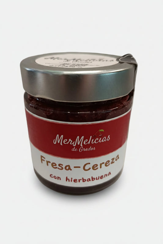 mermelada Fresa, cereza y hierbabuena