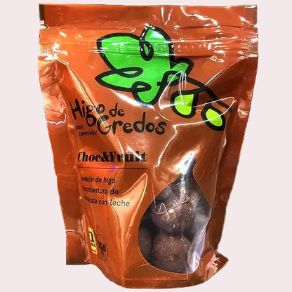 Bombón de higo con chocolate con leche