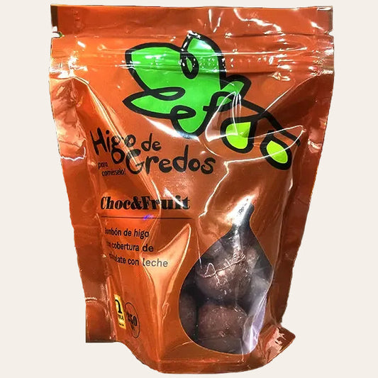 Bombón de higo con chocolate con leche