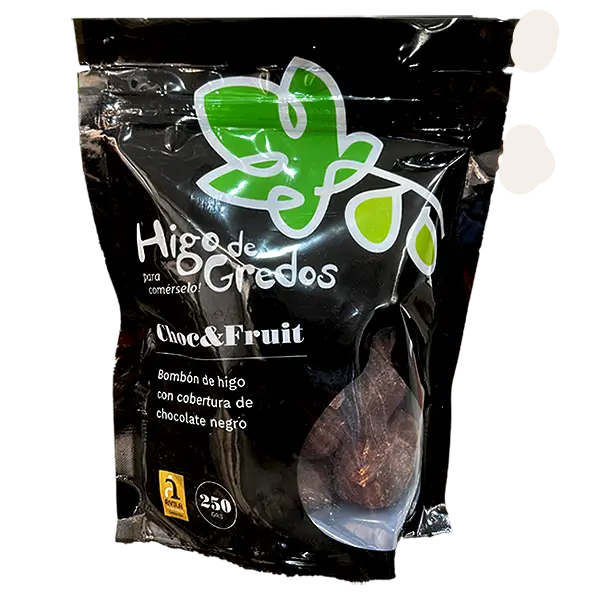 Bombón de higo con chocolate negro