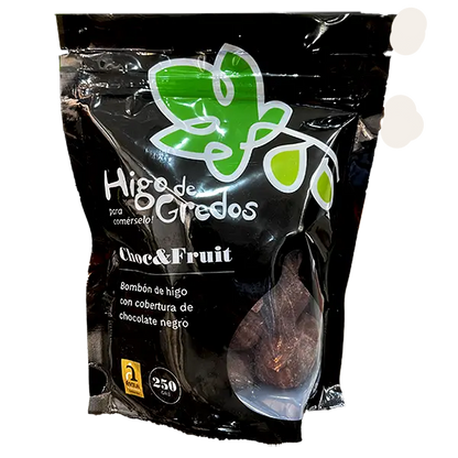 Bombón de higo con chocolate negro