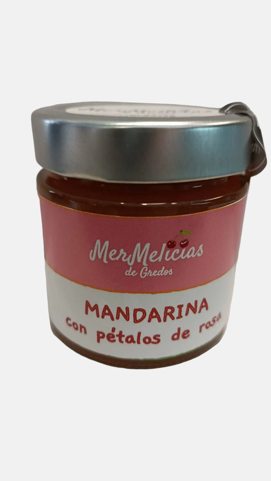 mermelada mandarina conpétalos de rosa