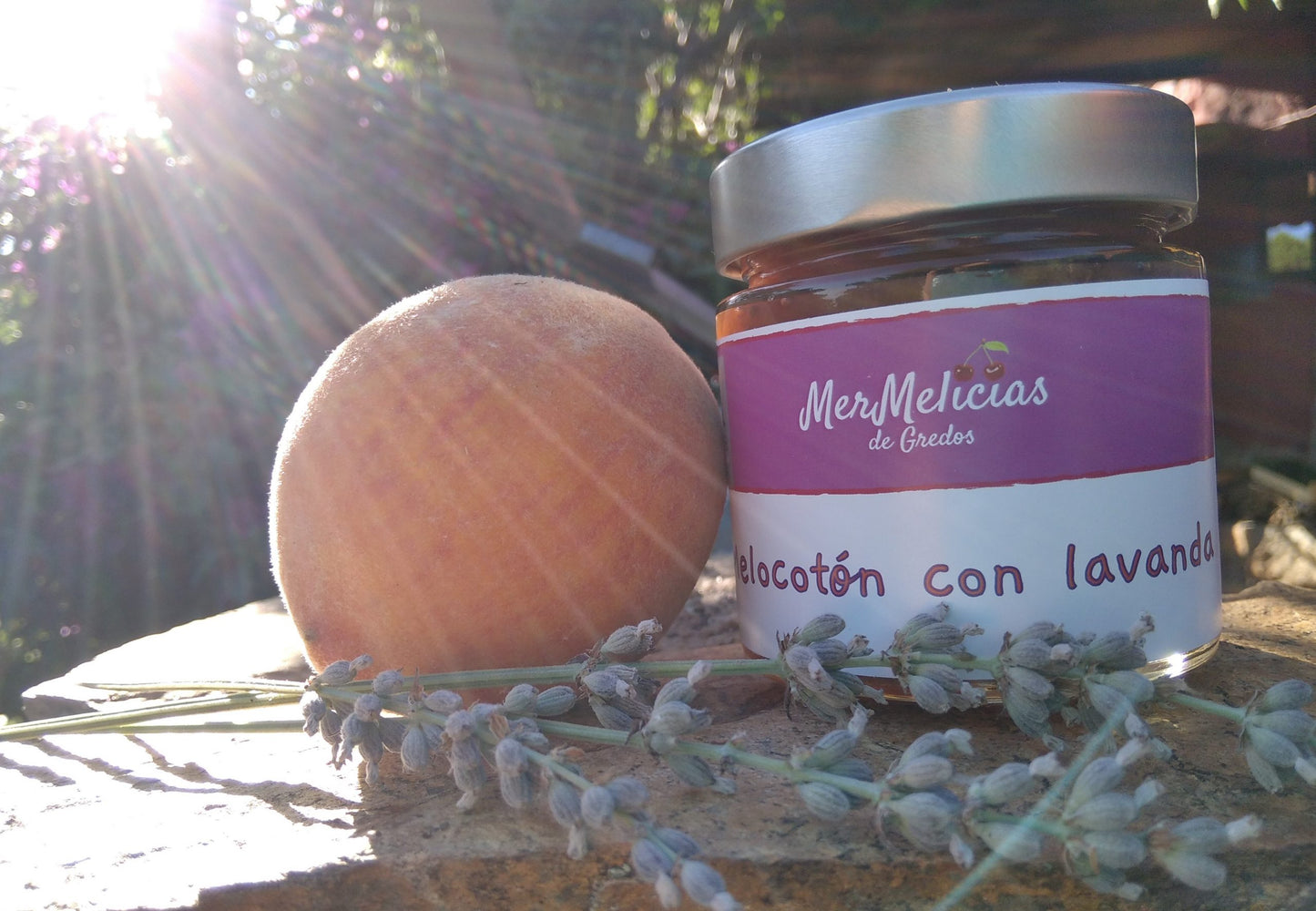 Mermelada de Melocotón con Lavanda | Mermelicias de Gredos 230 g