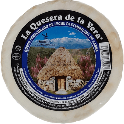 Queso de cabra semicurado natural La Quesera de la Vera