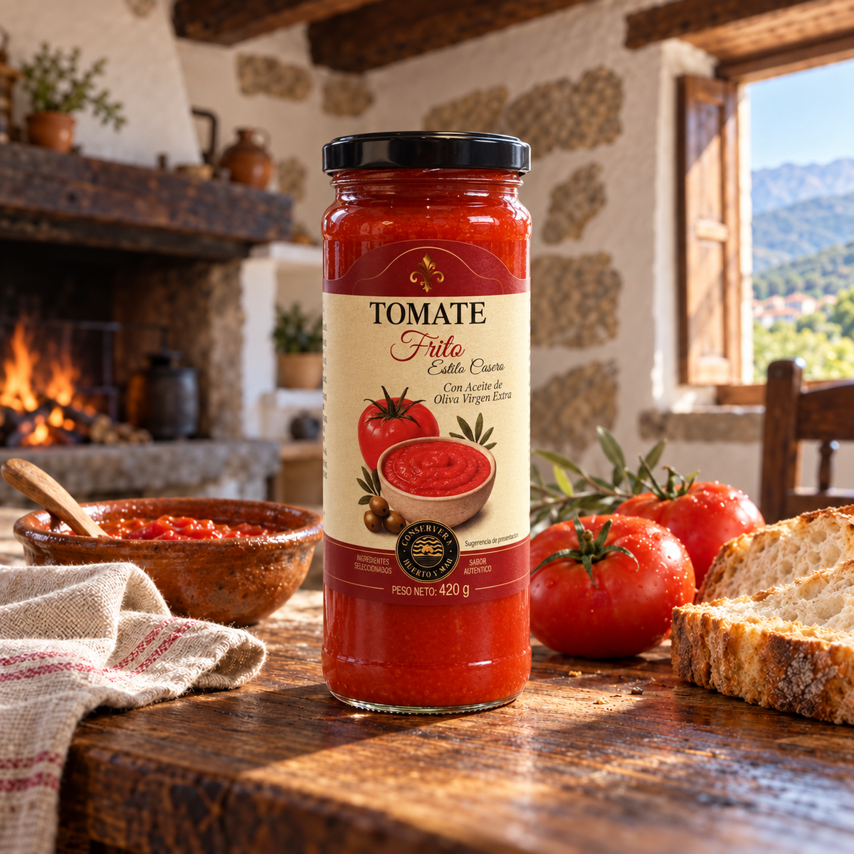 Tomate frito estilo casero de la Vera