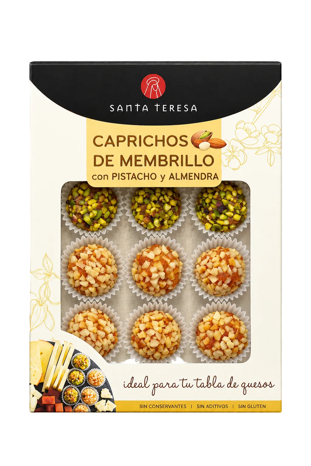 membrillo de santa teresa con pistacho y Almendra