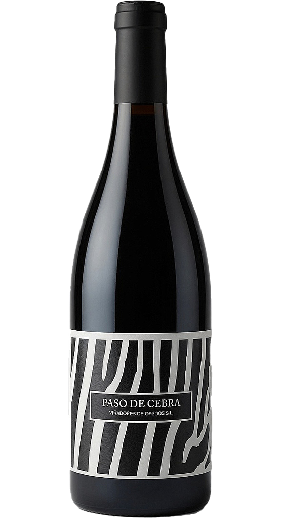 Botella de Paso de Cebra, vino tinto Garnacha DOP Cebreros de Rubén Díaz, 750 ml