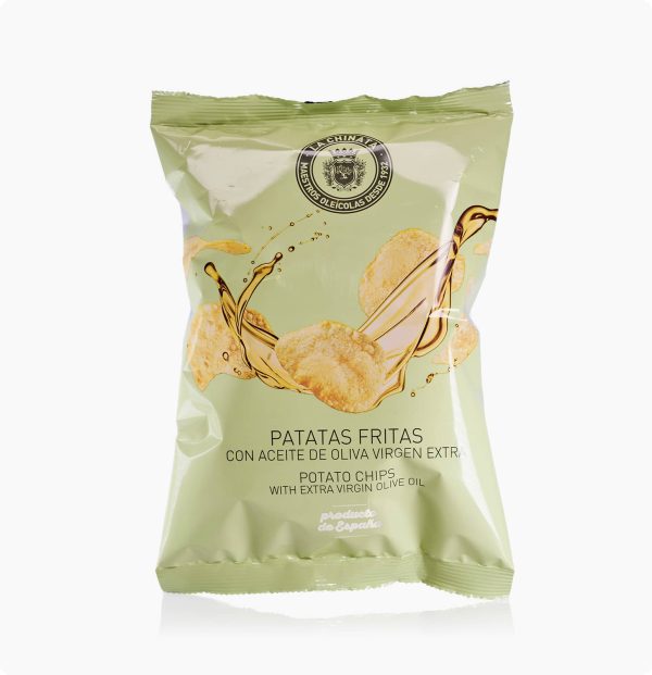 Patatas Fritas con Aceite de Oliva Virgen Extra La Chinata para tienda gourmet El Abuelo Pipo