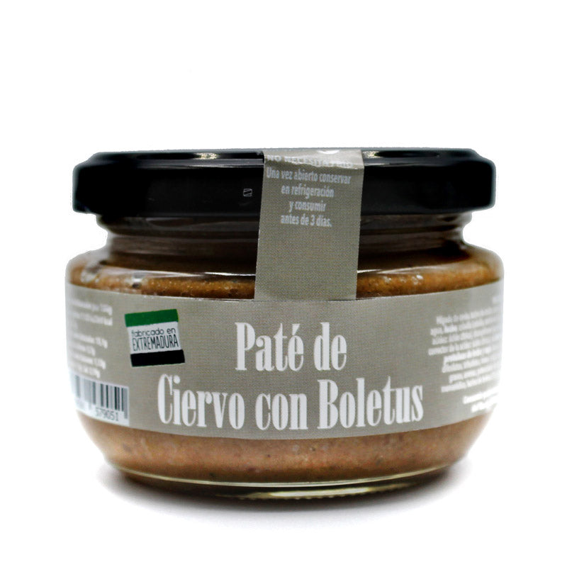 Paté de Ciervo con Boletus La Patería de la Vera 110 g, alimento gourmet para untar Gourmet de Gredos