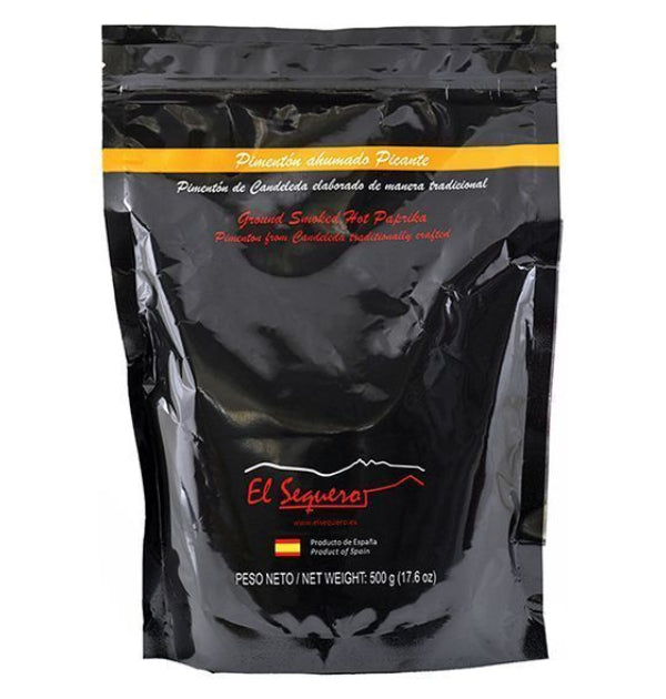 Bolsa de 500g de pimenton picante ahumado de Candeleda