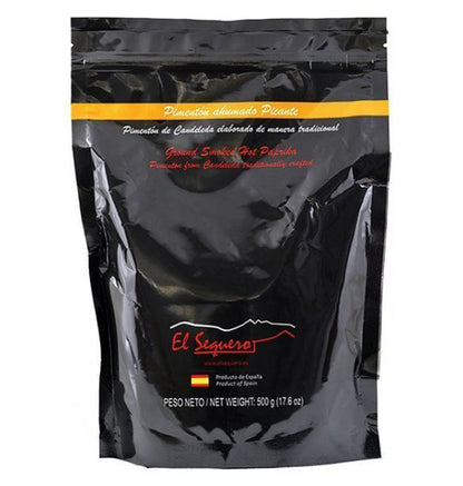 Bolsa de 500g de pimenton picante ahumado de Candeleda
