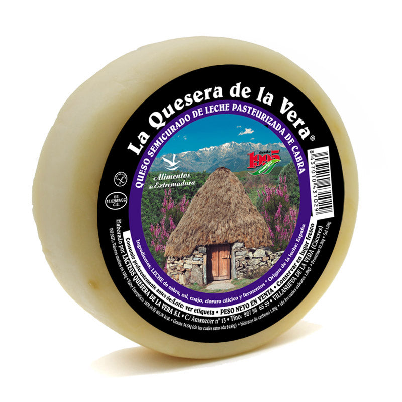 Queso de cabra semicurado natural La Quesera de la Vera