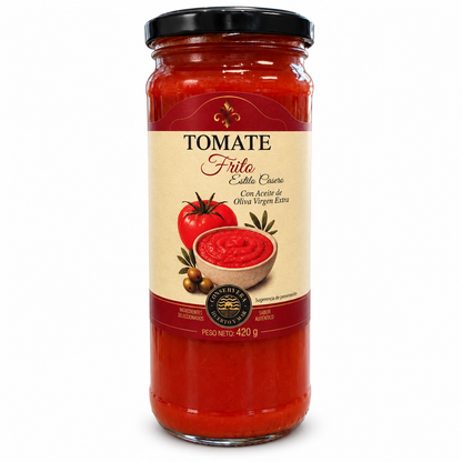 Tomate frito estilo casero con aceite de oliva virgen extra Huerto y Mar, bote de 420 g